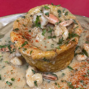 Mofongo de Camarón al ajillo