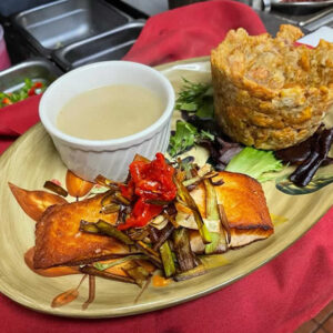 Mofongo de pescado del día