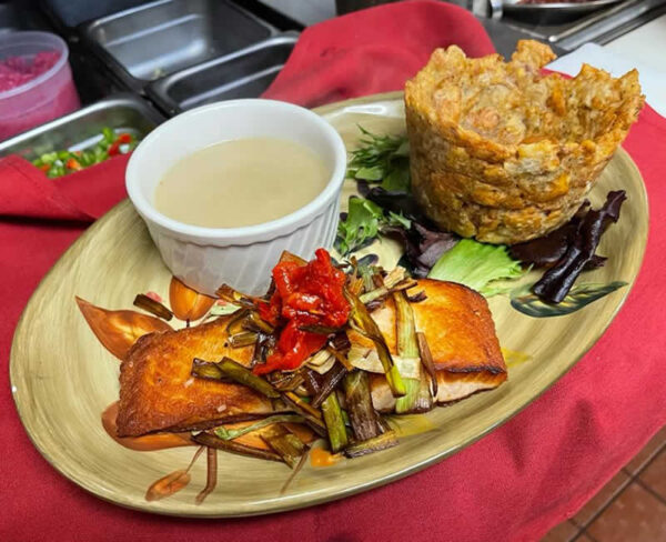 Mofongo de pescado del día
